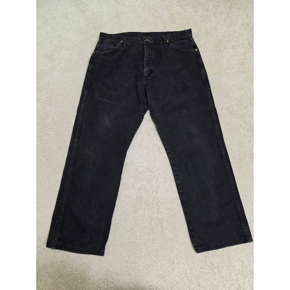 Wrangler Vintage Cowboy Cut Original Fit Black Jeans Mens 36x30